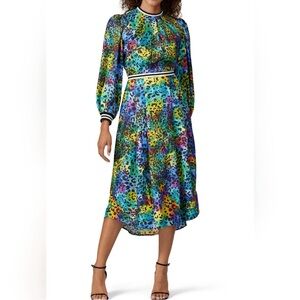 HUNTER BELL Multicolor Midi Dress